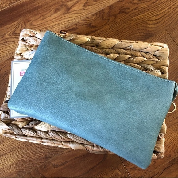 Jen & co teal crossbody/ wristlet - Picture 1 of 6